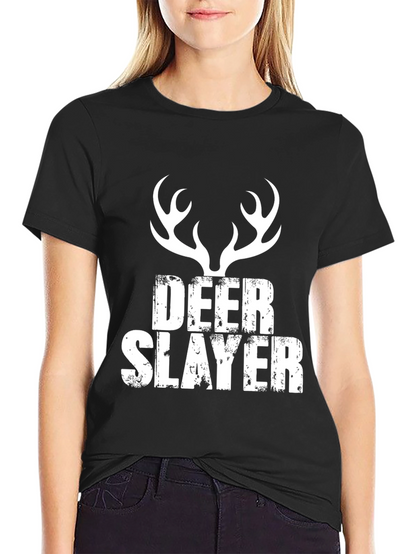 Deer Slayer T-Shirt - Black Hunting Tee