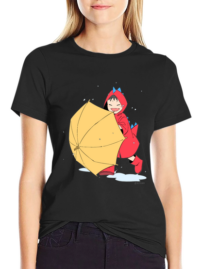 Dino Rain Fun T-Shirt