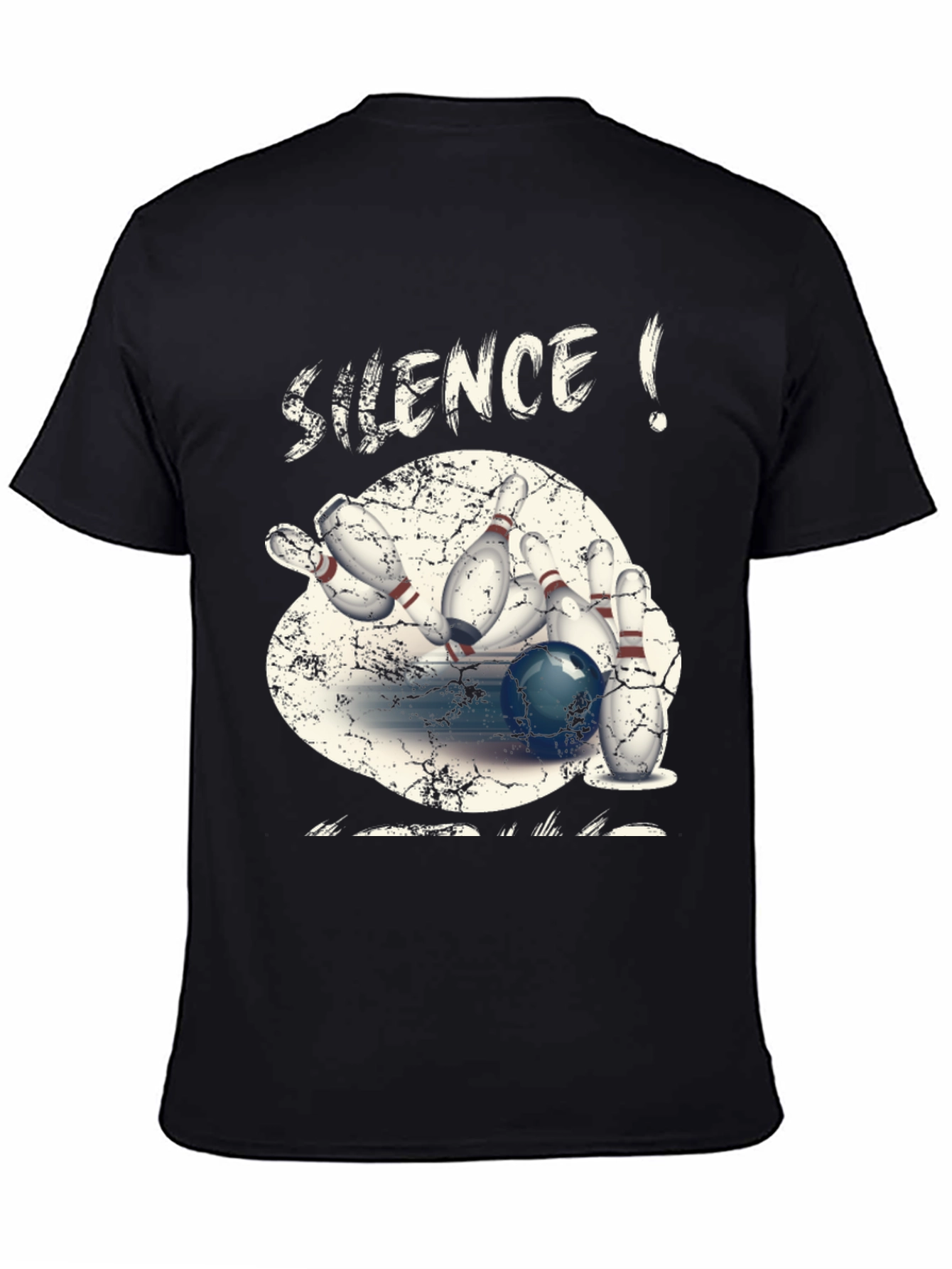 Silence! Bowling Strike T-Shirt - Cool Graphic Tee