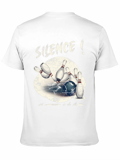 Silence! Bowling Strike T-Shirt - Cool Graphic Tee