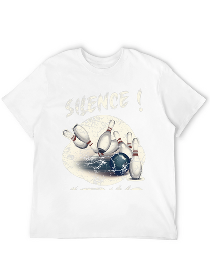 Silence! Bowling Strike T-Shirt - Cool Graphic Tee