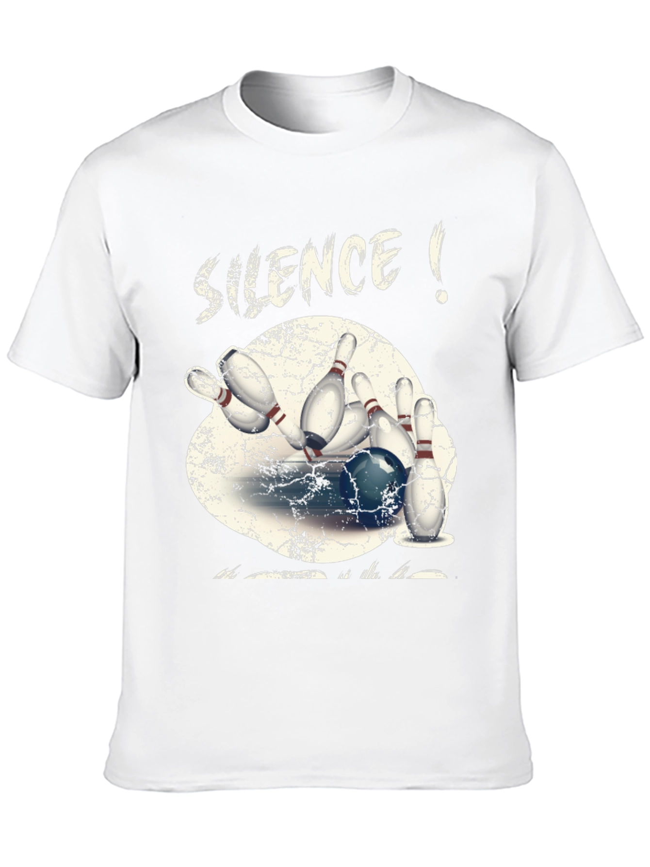 Silence! Bowling Strike T-Shirt - Cool Graphic Tee