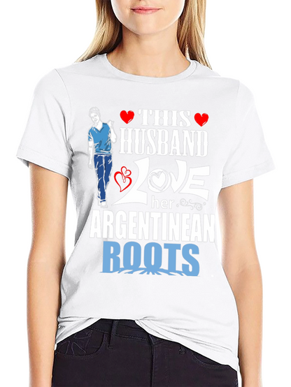 Husband Loves Her Argentinean Roots T-Shirt
