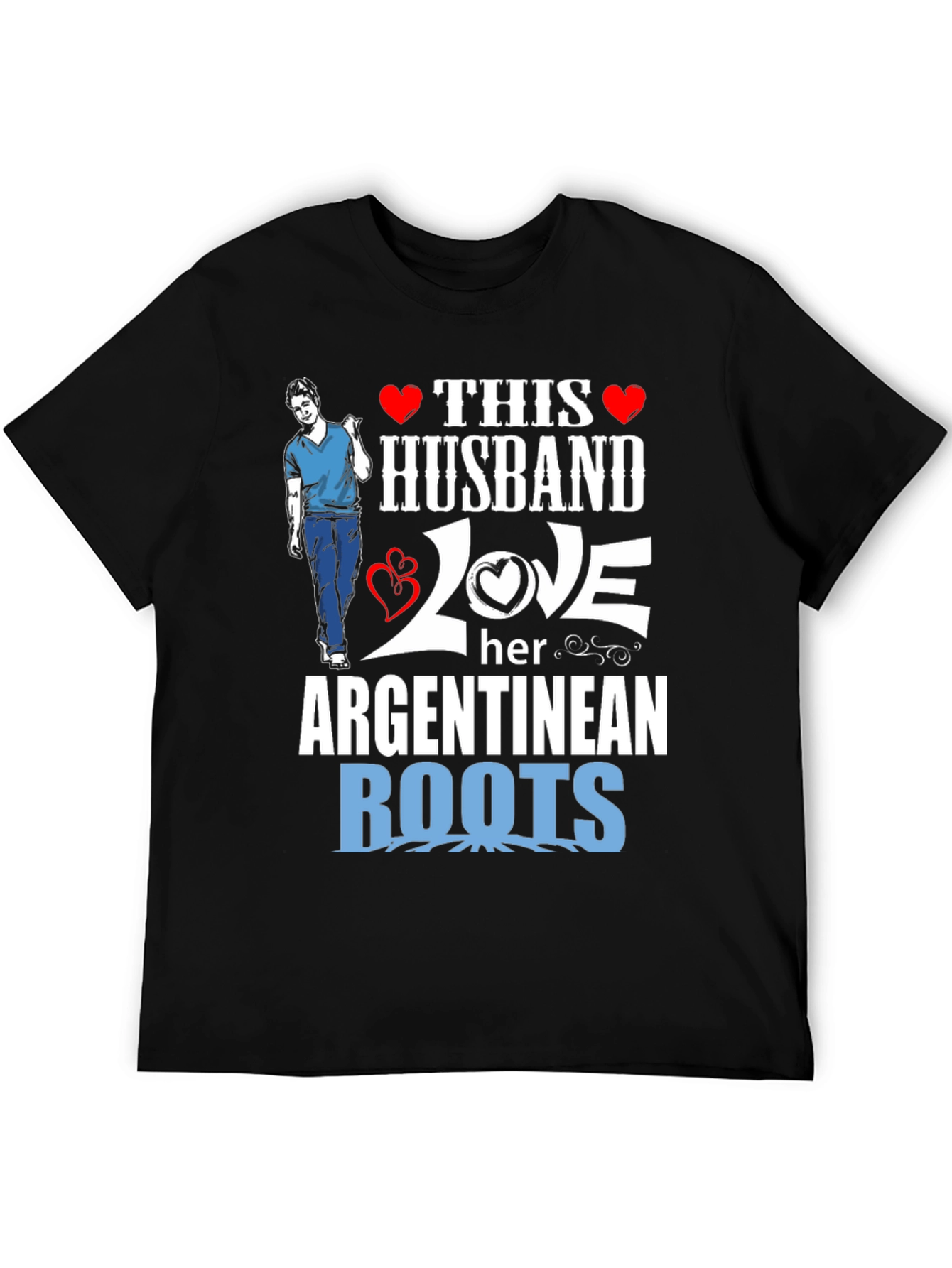 Husband Loves Her Argentinean Roots T-Shirt