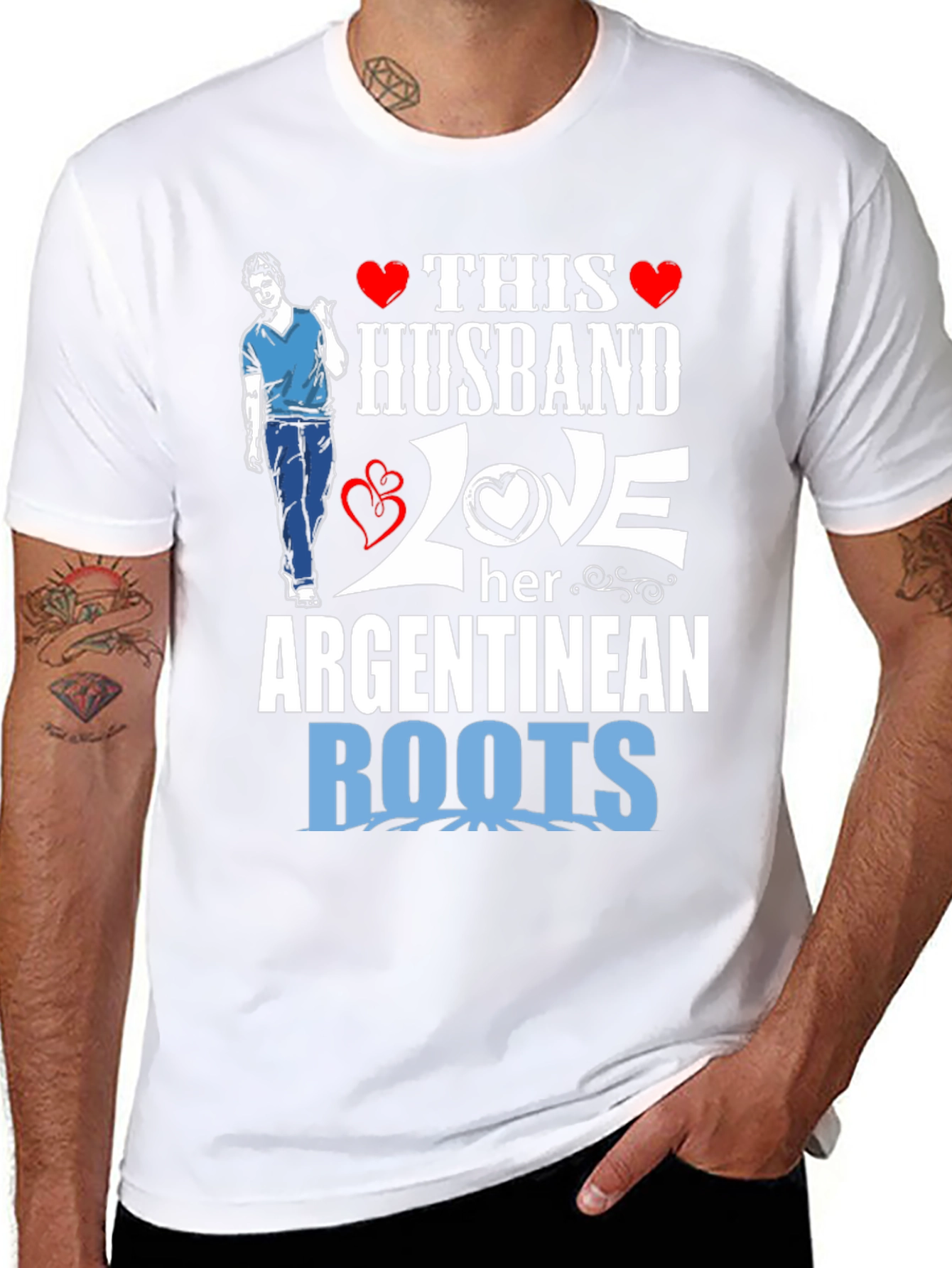 Husband Loves Her Argentinean Roots T-Shirt