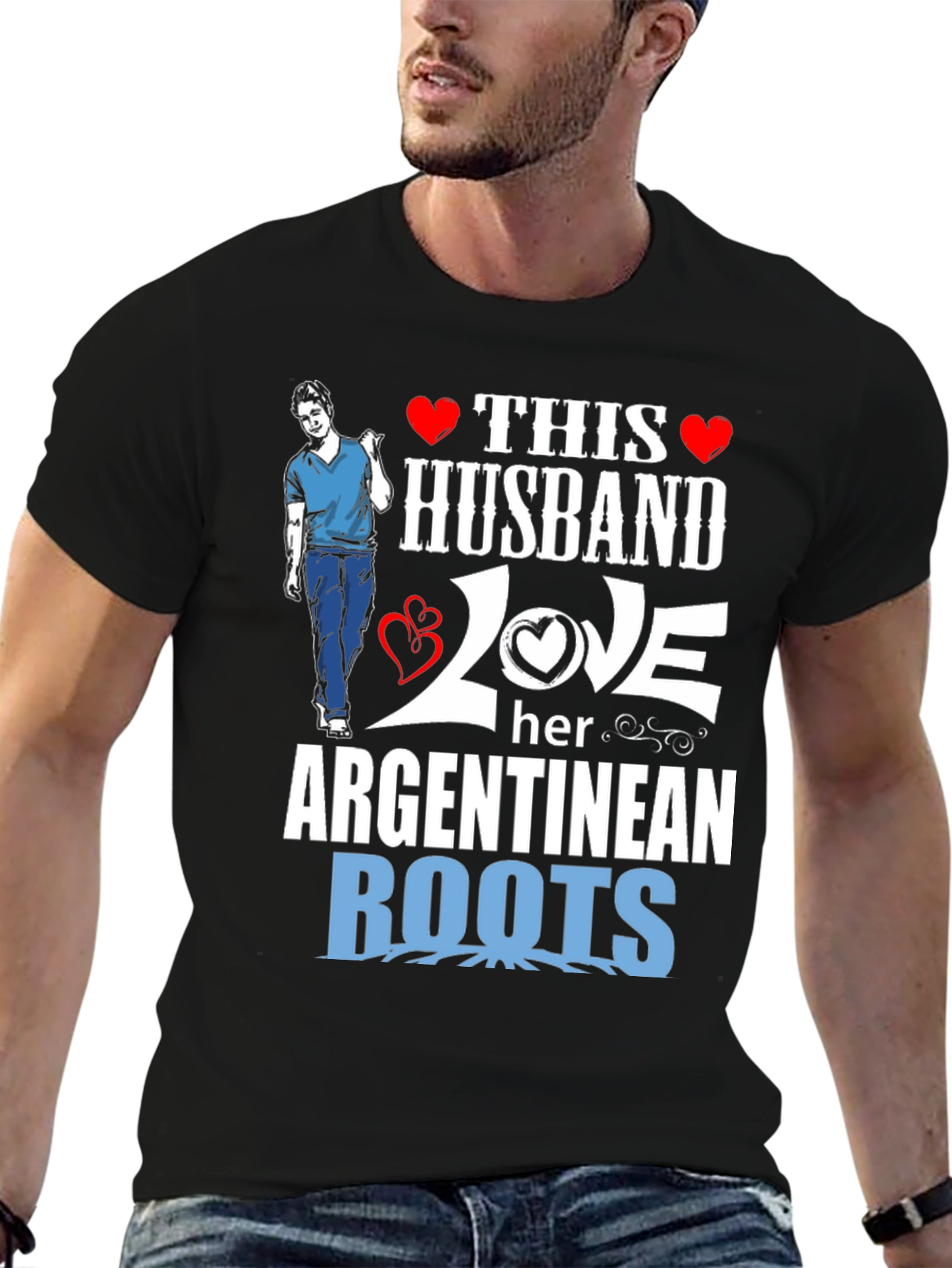 Husband Loves Her Argentinean Roots T-Shirt