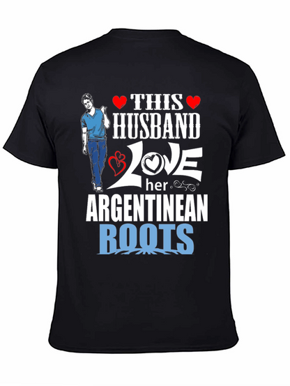 Husband Loves Her Argentinean Roots T-Shirt