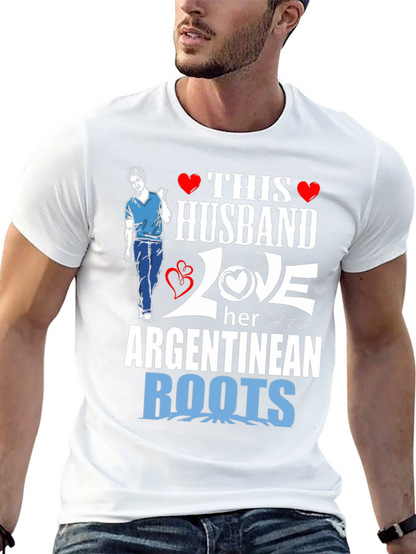 Husband Loves Her Argentinean Roots T-Shirt