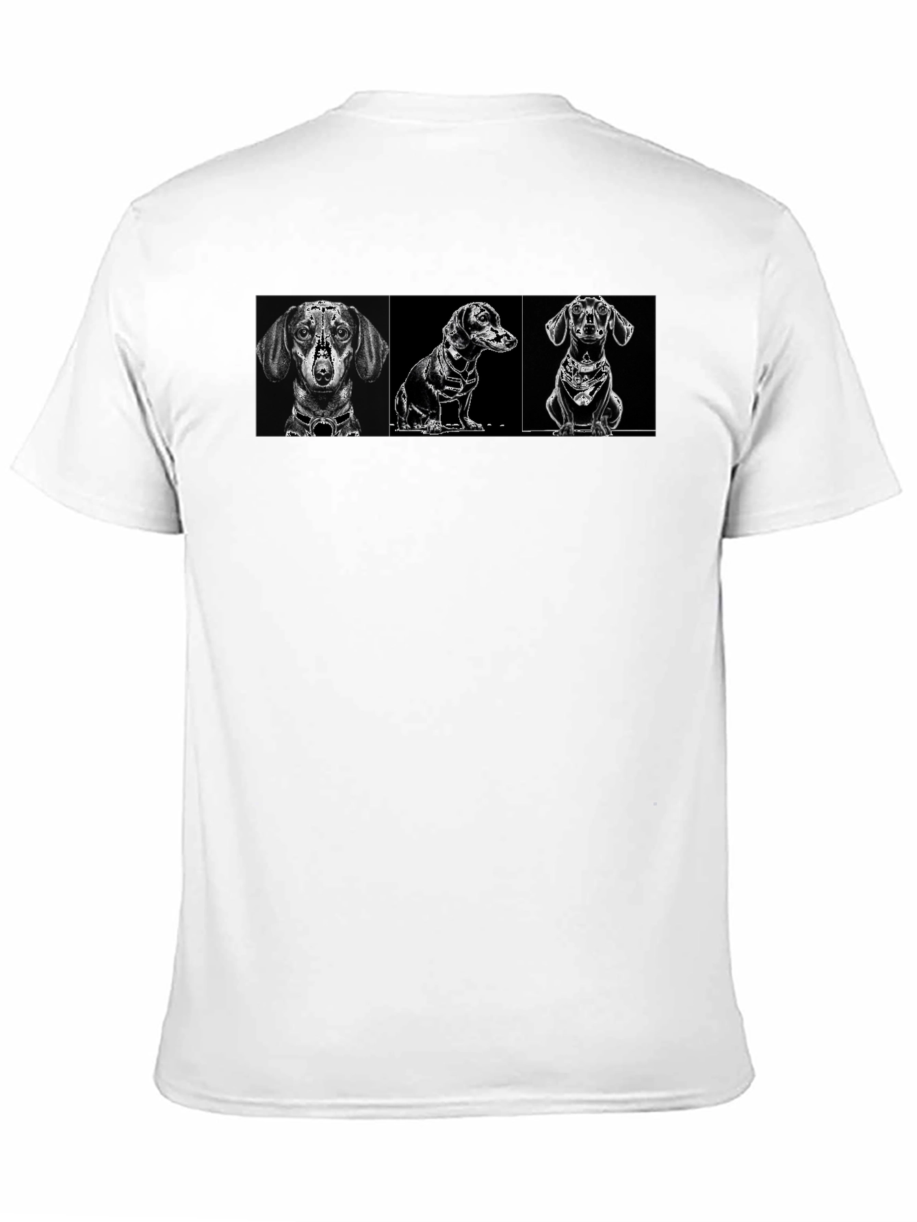 Dachshund Dog Breed Graphic Print Black T-Shirt