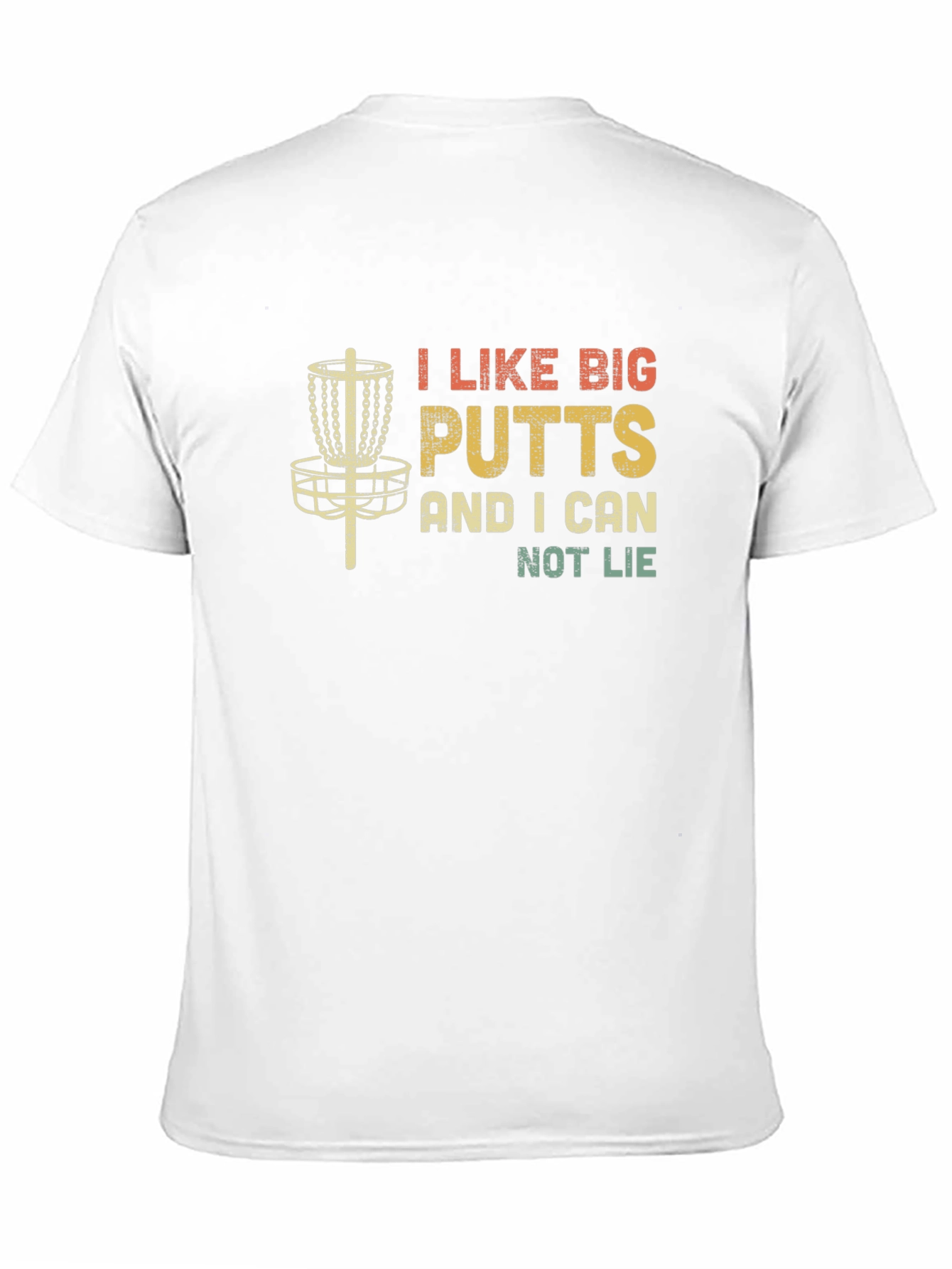 I Like Big Putts Funny Disc Golf Graphic T-Shirt