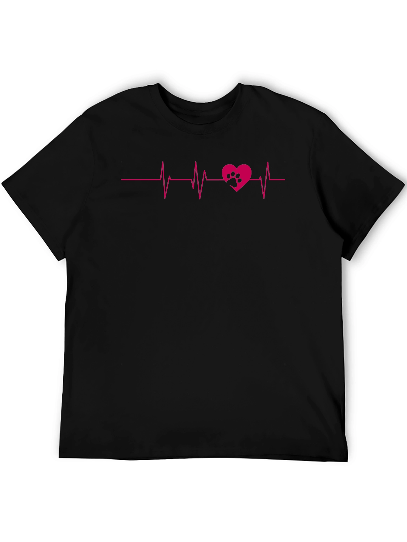 Heartbeat Paw Print Tee - Love Your Pet!