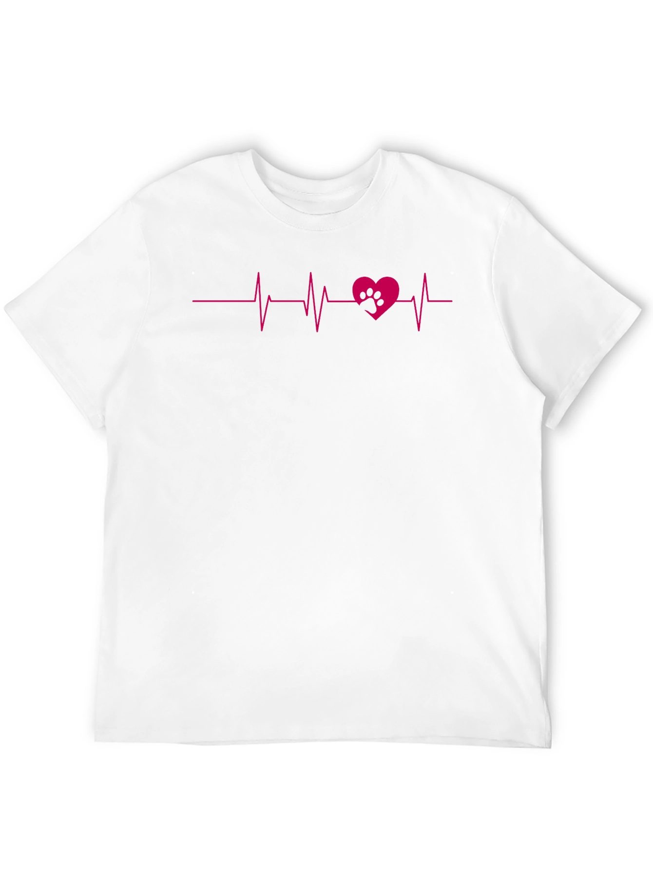 Heartbeat Paw Print Tee - Love Your Pet!