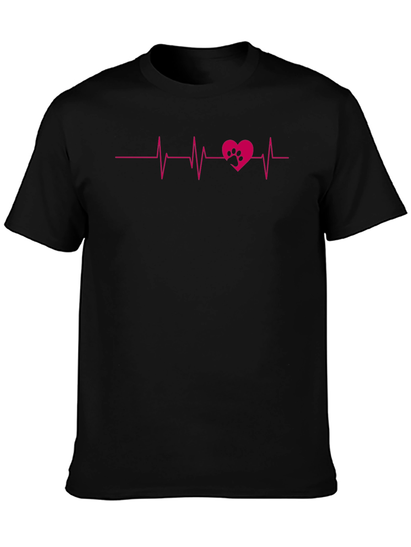 Heartbeat Paw Print Tee - Love Your Pet!