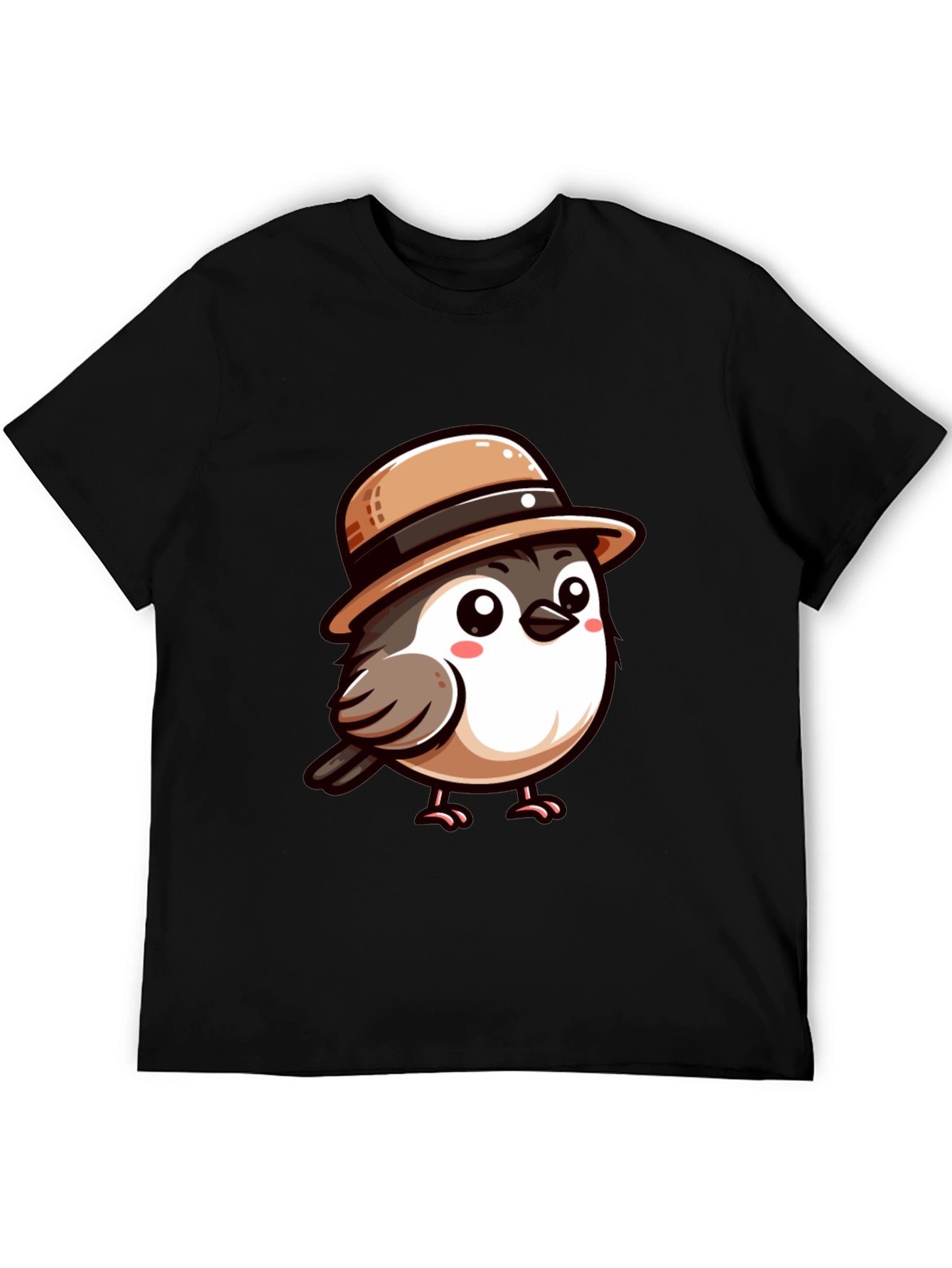 Cute Bird with Hat Graphic Tee