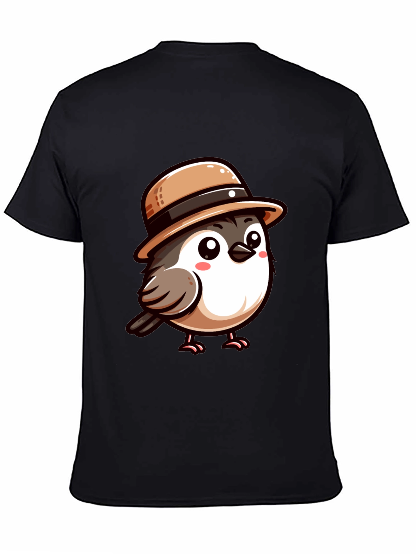 Cute Bird with Hat Graphic Tee