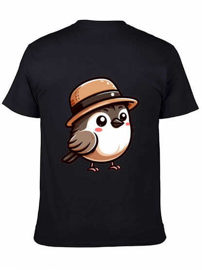 Cute Bird with Hat Graphic Tee