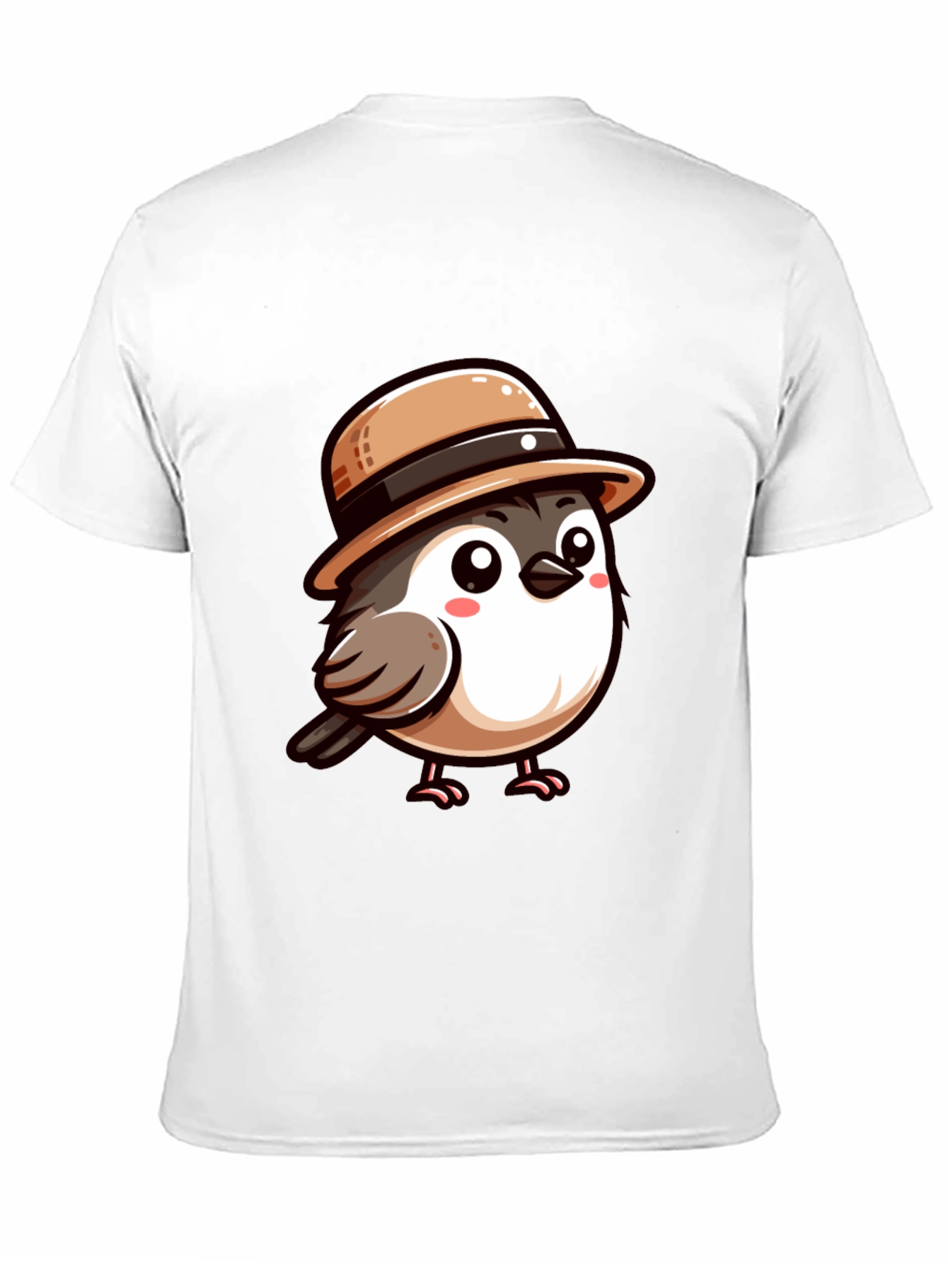 Cute Bird with Hat Graphic Tee