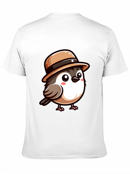 Cute Bird with Hat Graphic Tee