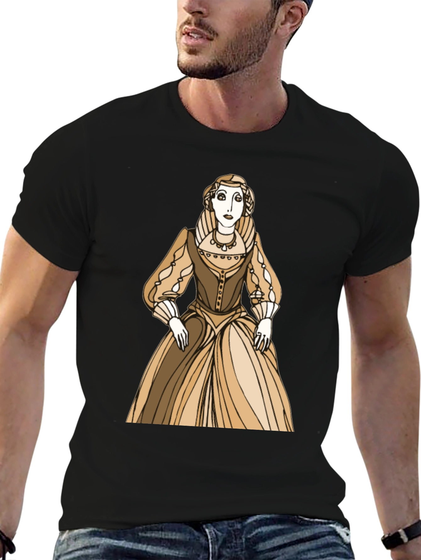 Renaissance Woman Graphic Tee - Classic Art Shirt