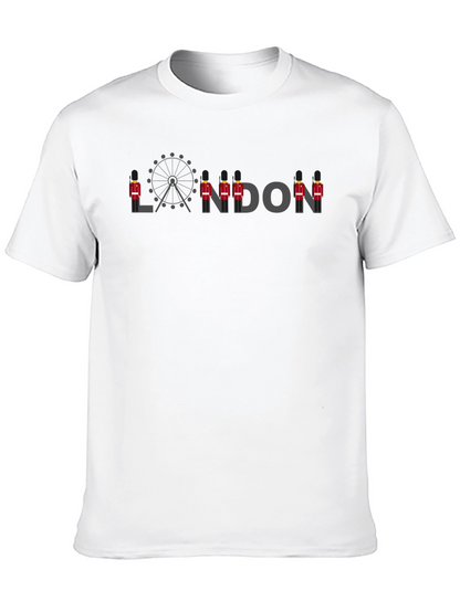 London Ferris Wheel & Guard T-Shirt - Black