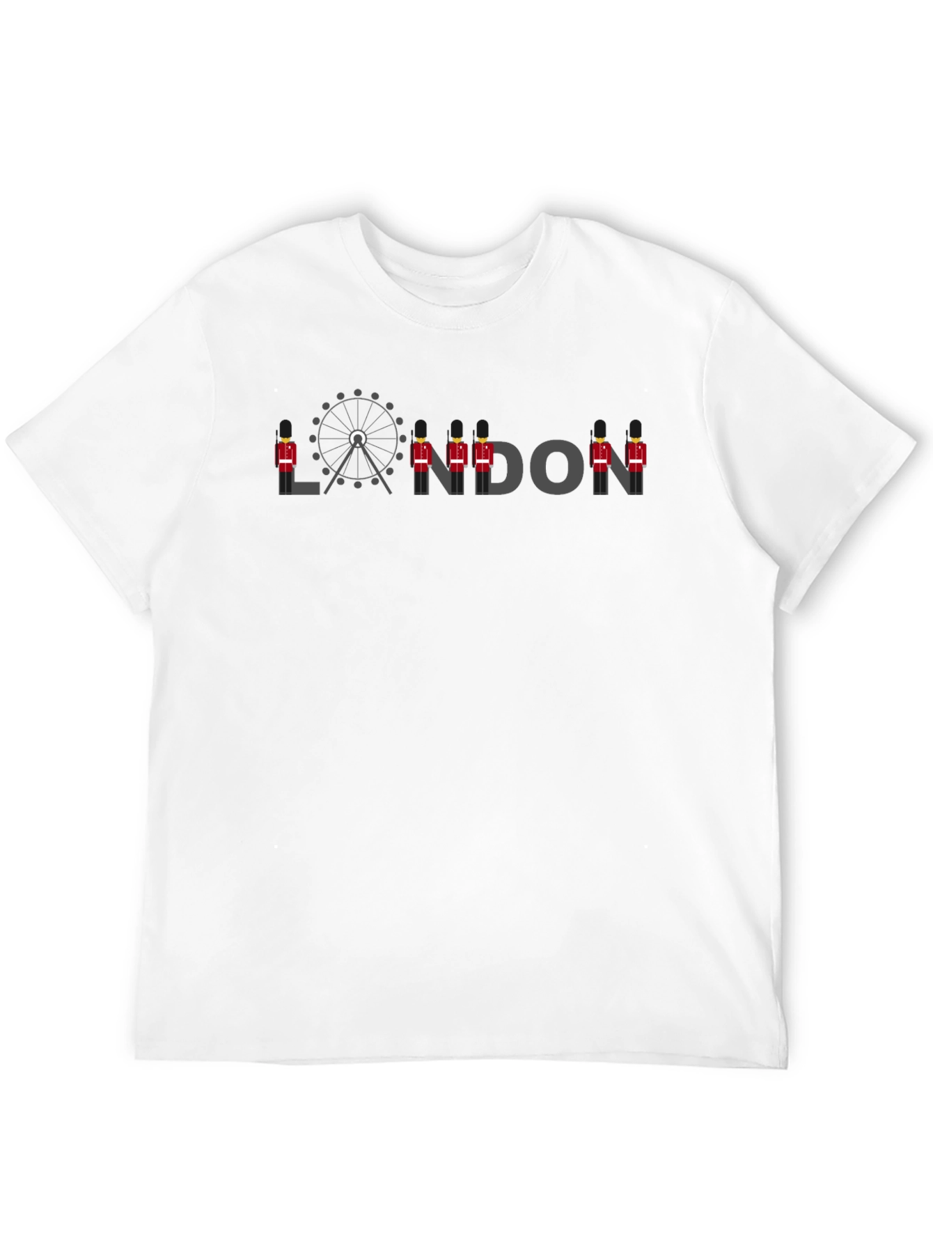 London Ferris Wheel & Guard T-Shirt - Black