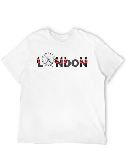 London Ferris Wheel & Guard T-Shirt - Black