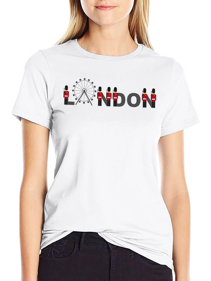 London Ferris Wheel & Guard T-Shirt - Black