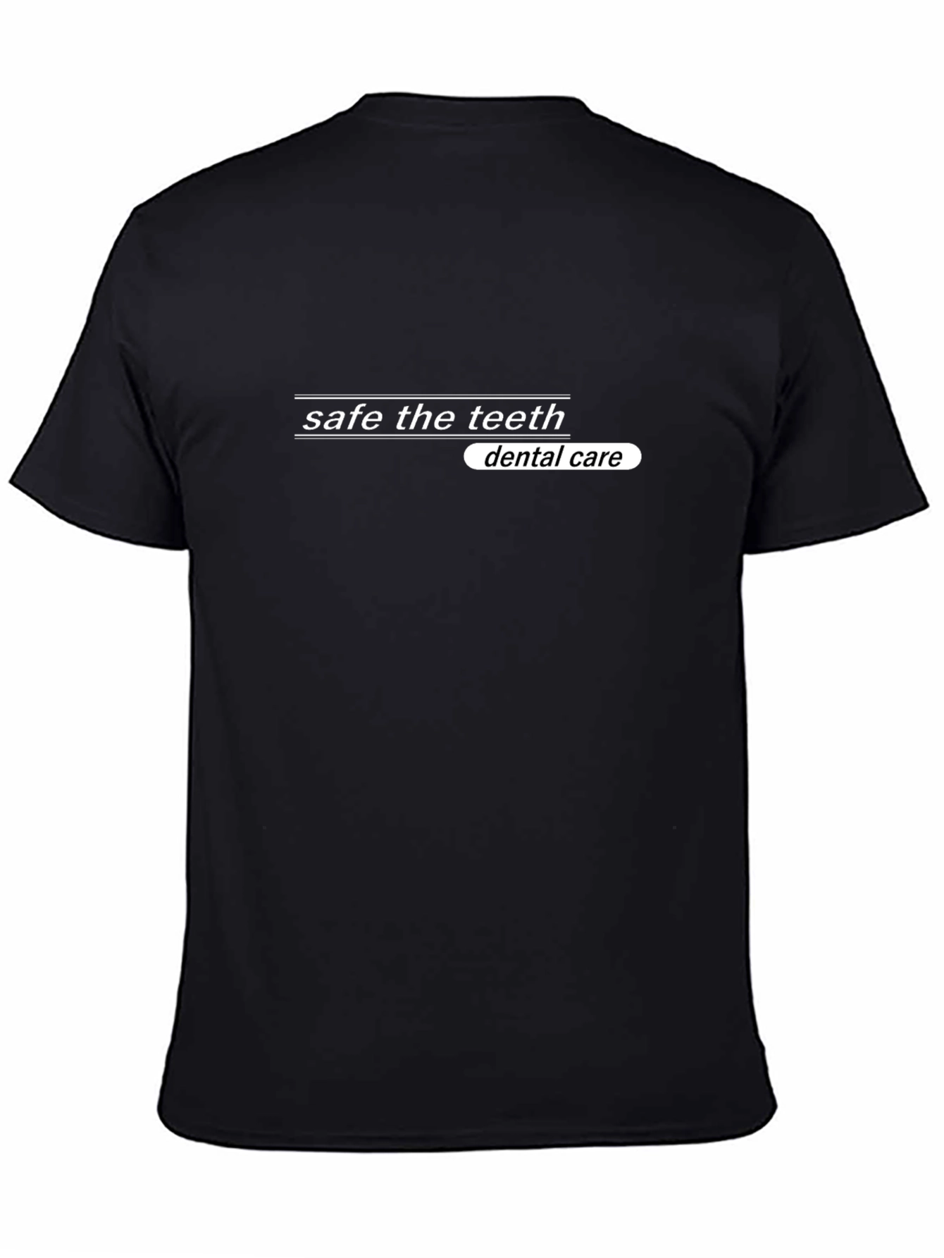Safe the Teeth Dental Care Black T-Shirt