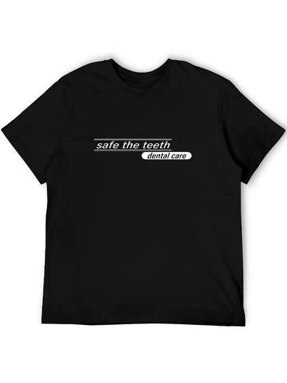 Safe the Teeth Dental Care Black T-Shirt