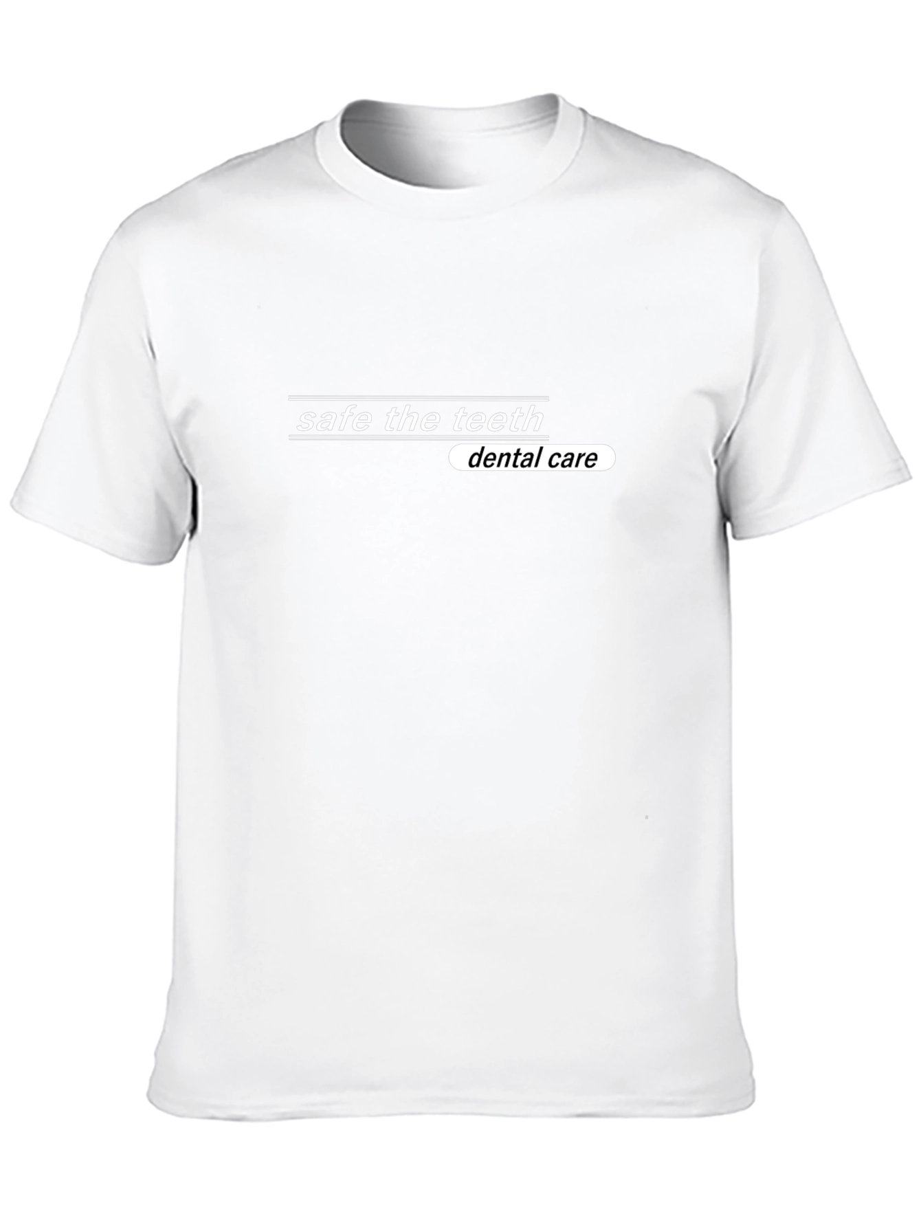 Safe the Teeth Dental Care Black T-Shirt