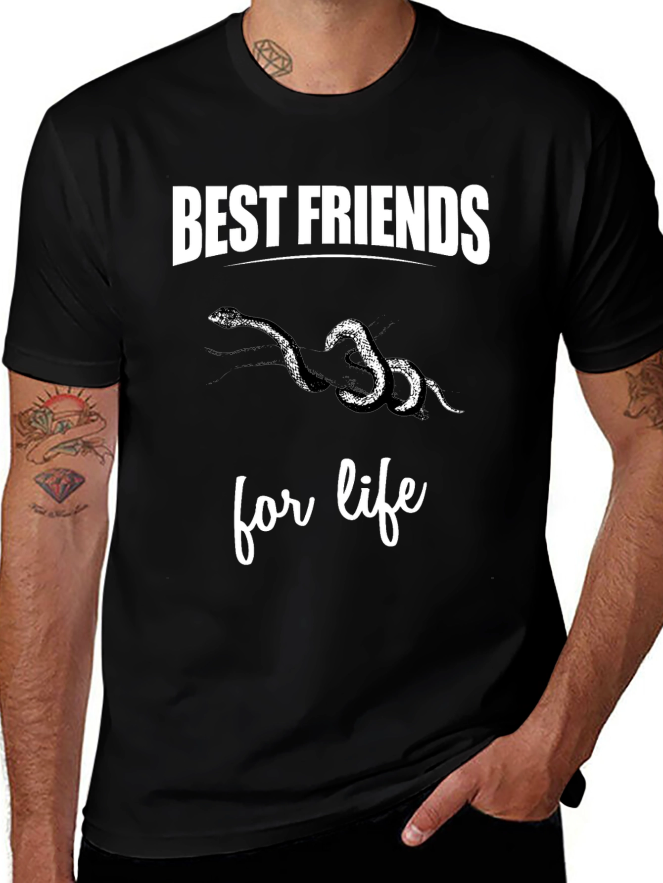 Best Friends Snakes Graphic Tee Shirt
