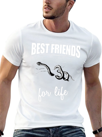 Best Friends Snakes Graphic Tee Shirt