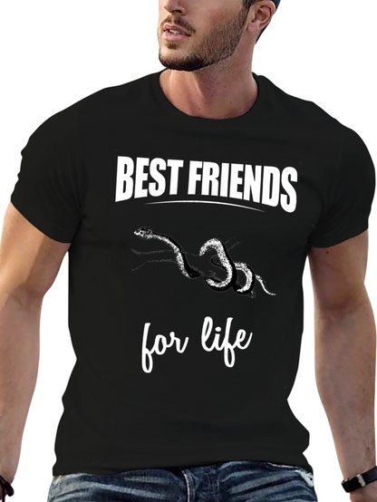 Best Friends Snakes Graphic Tee Shirt