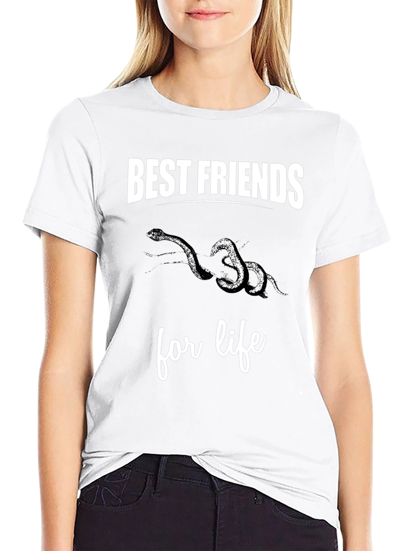 Best Friends Snakes Graphic Tee Shirt