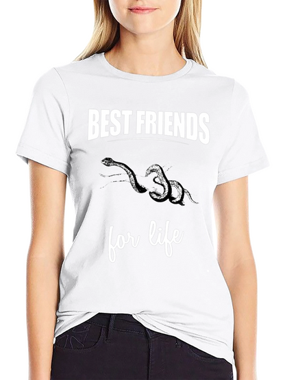 Best Friends Snakes Graphic Tee Shirt