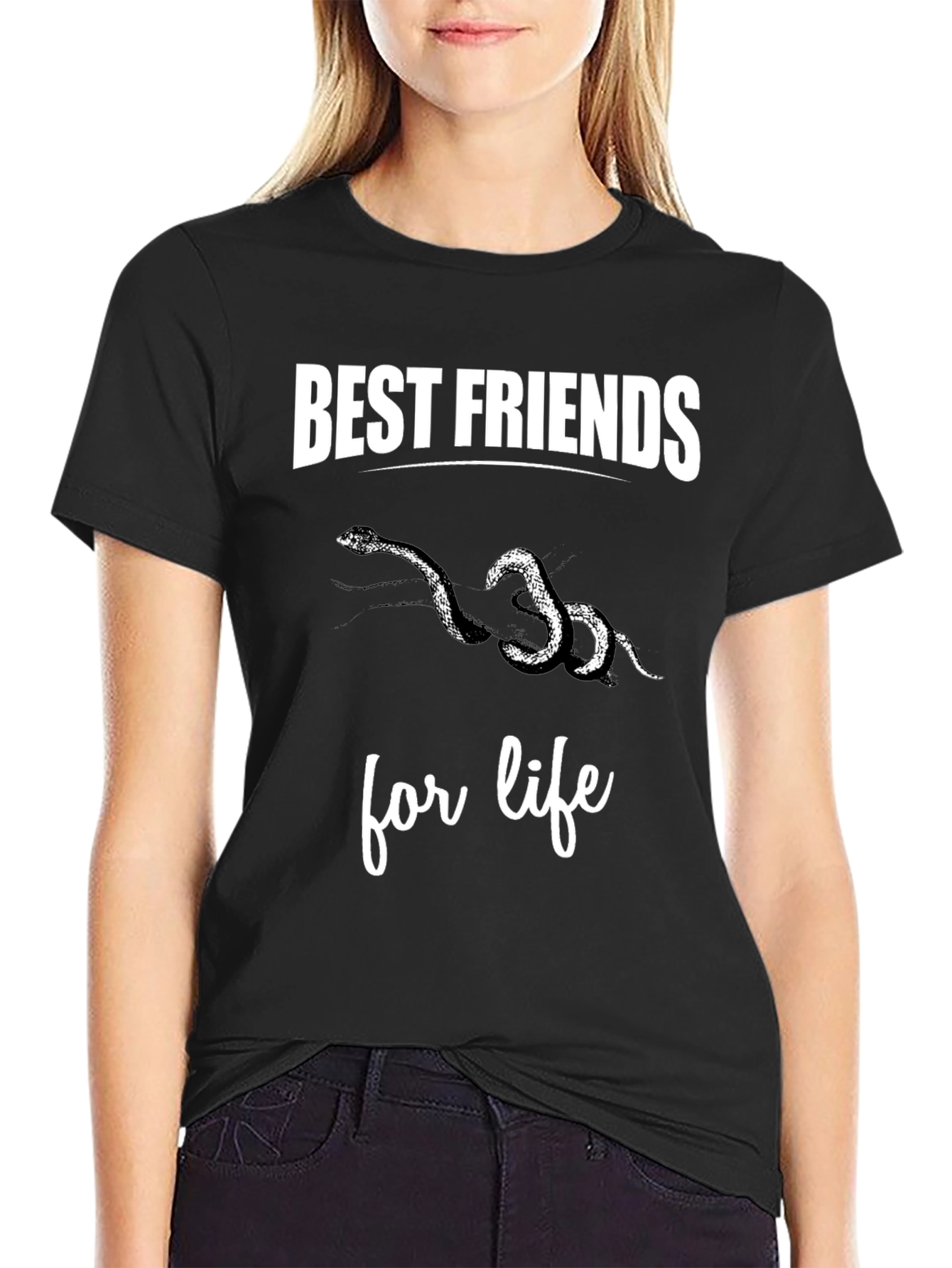 Best Friends Snakes Graphic Tee Shirt