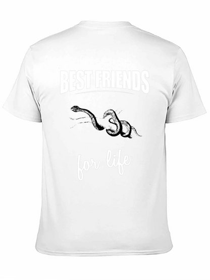 Best Friends Snakes Graphic Tee Shirt