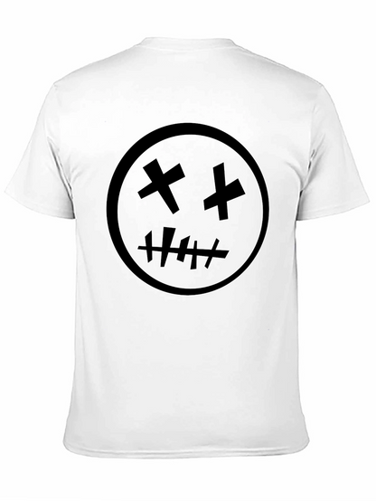 Black Graphic Tee - X Eyes Stitched Mouth