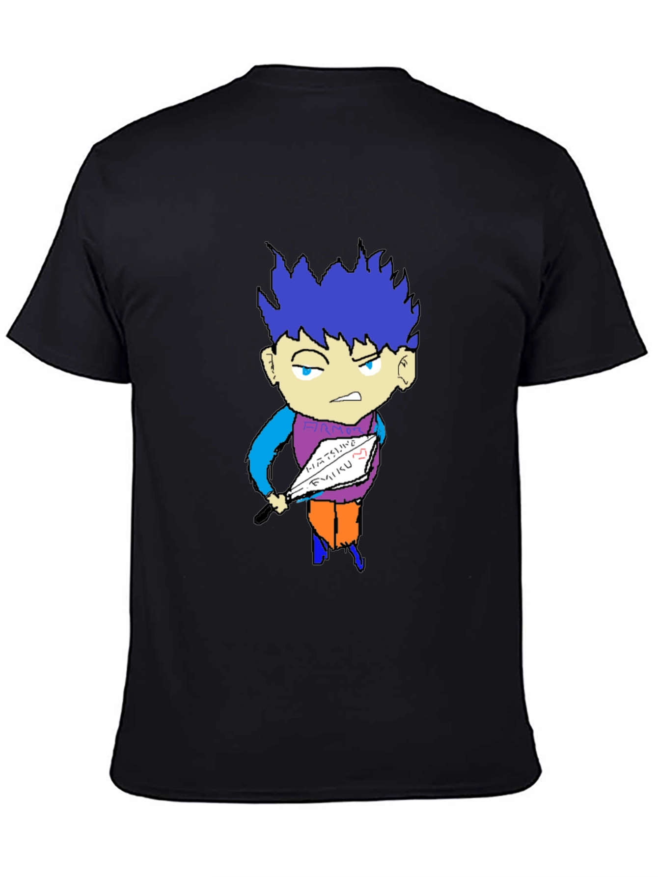 Unique Graphic Tee - Anime Style Cartoon Print