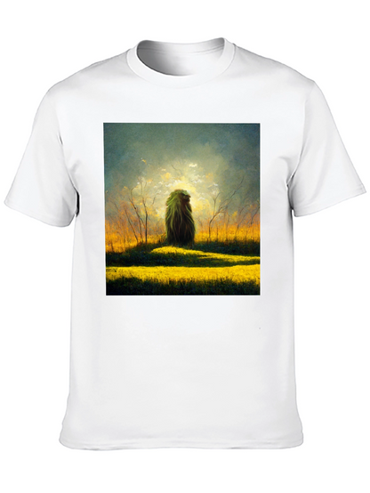 Nature Art Graphic Tee - Mens Black T-Shirt