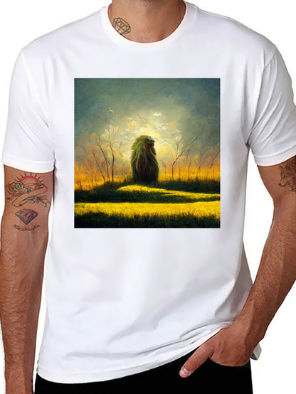 Nature Art Graphic Tee - Mens Black T-Shirt