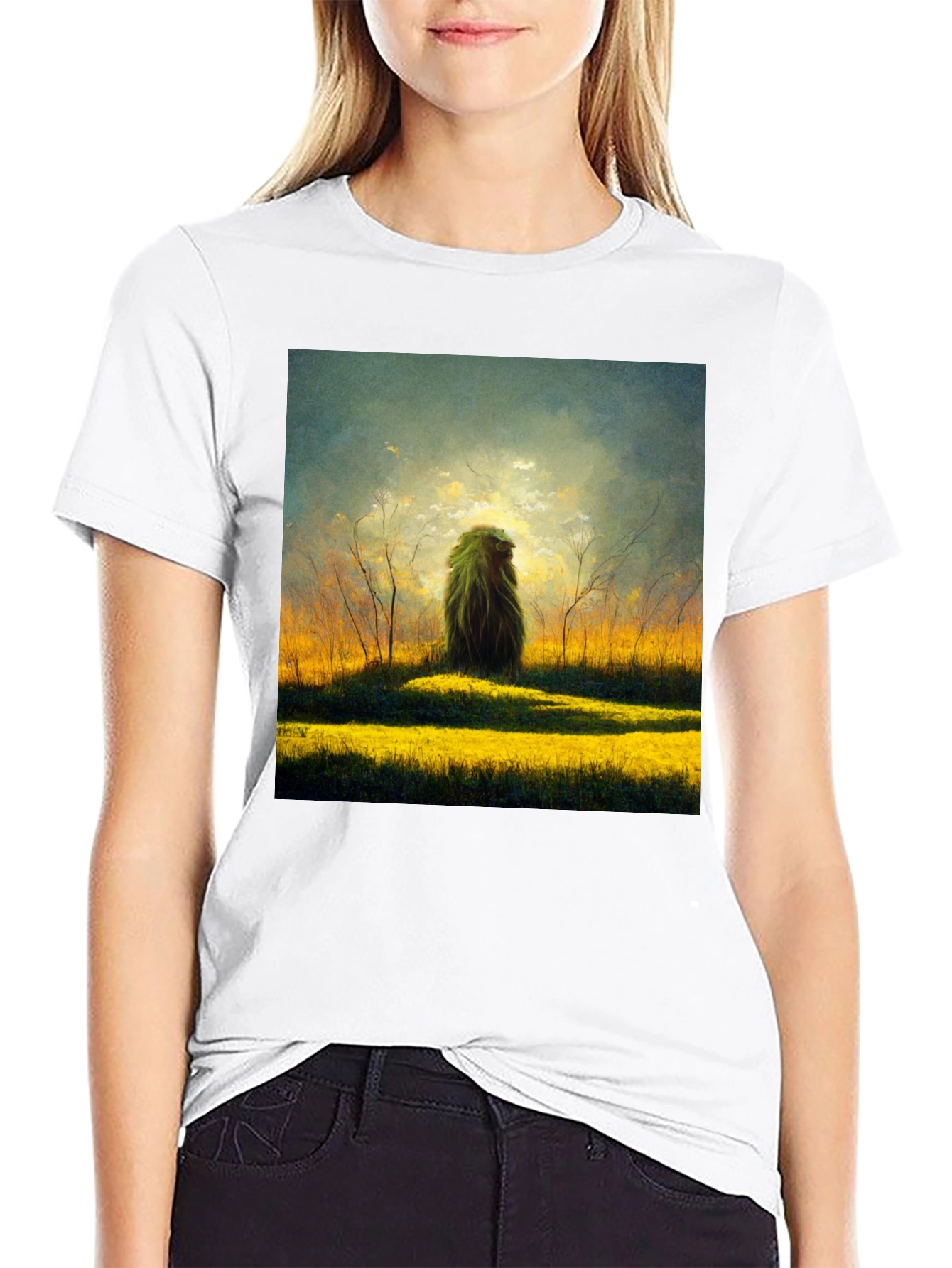 Nature Art Graphic Tee - Mens Black T-Shirt