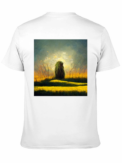 Nature Art Graphic Tee - Mens Black T-Shirt