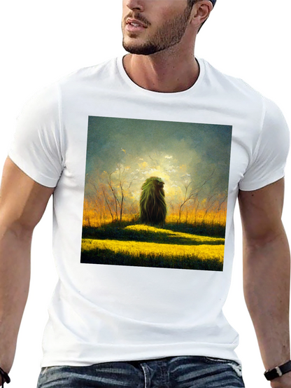 Nature Art Graphic Tee - Mens Black T-Shirt