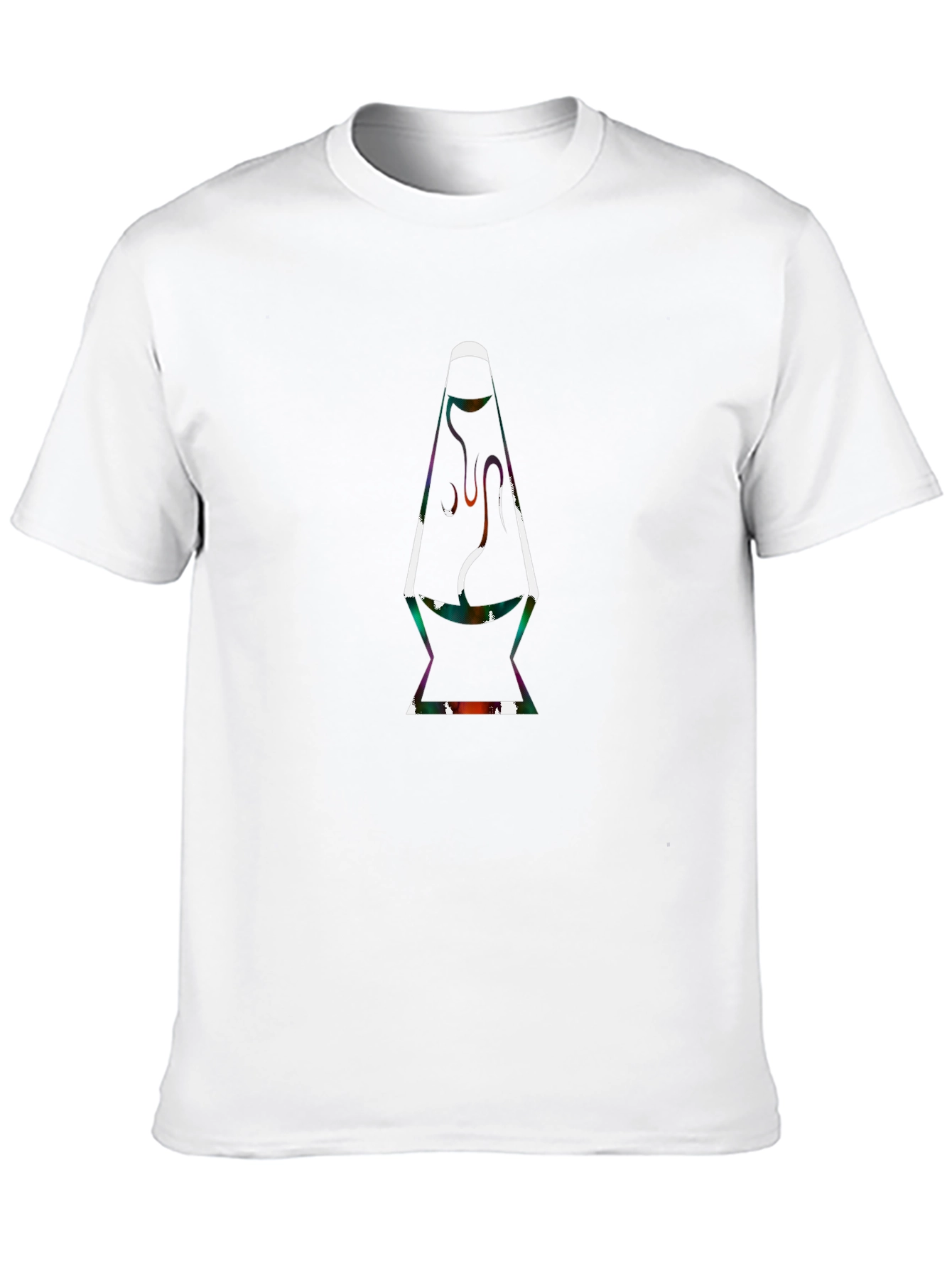 Retro Lava Lamp Graphic Tee - Classic Black T-Shirt