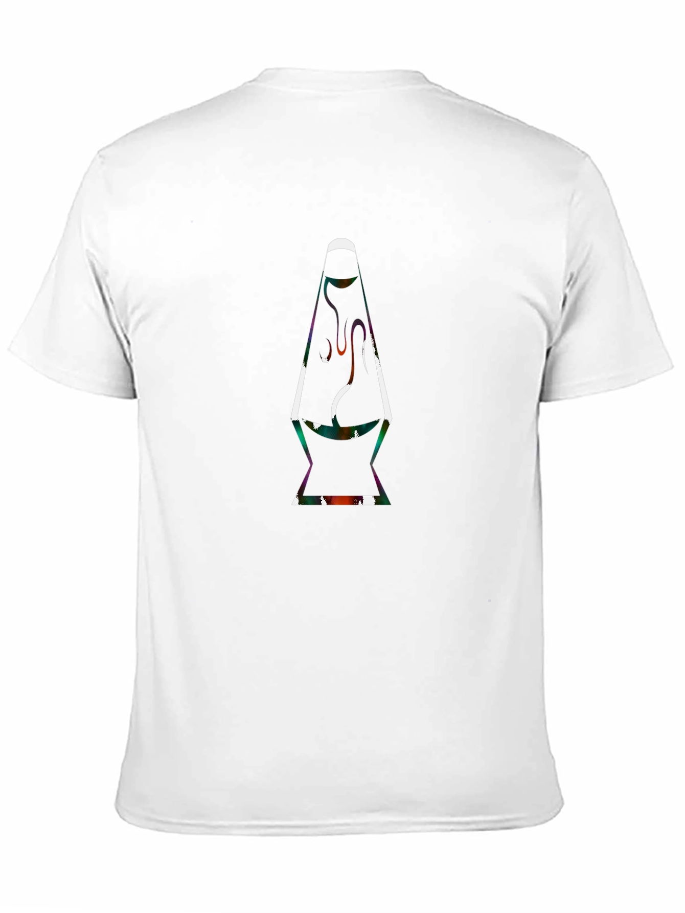 Retro Lava Lamp Graphic Tee - Classic Black T-Shirt