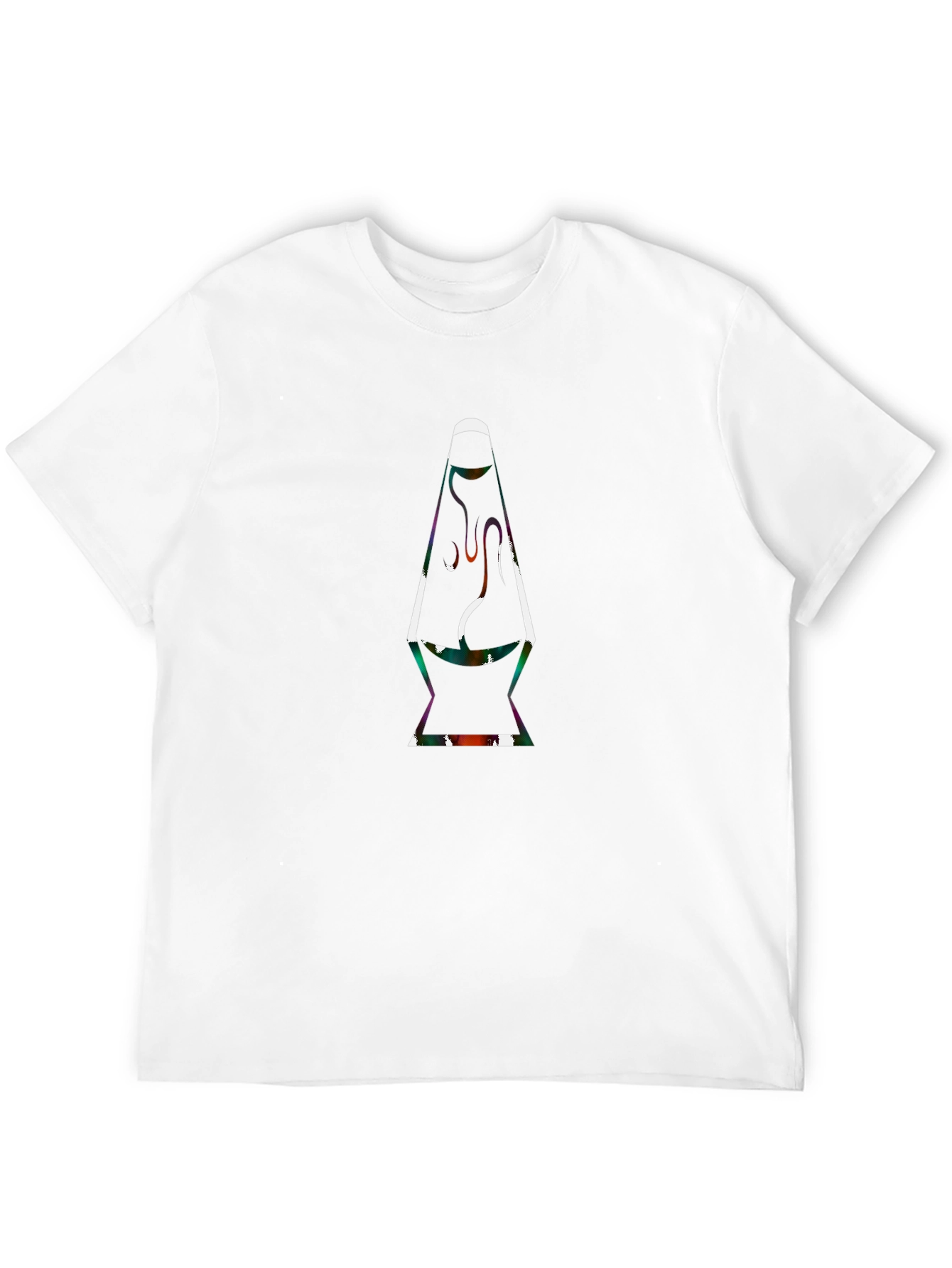 Retro Lava Lamp Graphic Tee - Classic Black T-Shirt