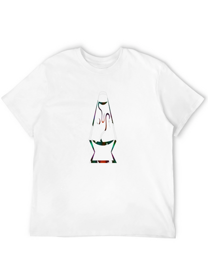 Retro Lava Lamp Graphic Tee - Classic Black T-Shirt