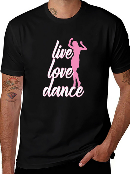 Live Love Dance Graphic Tee - Black