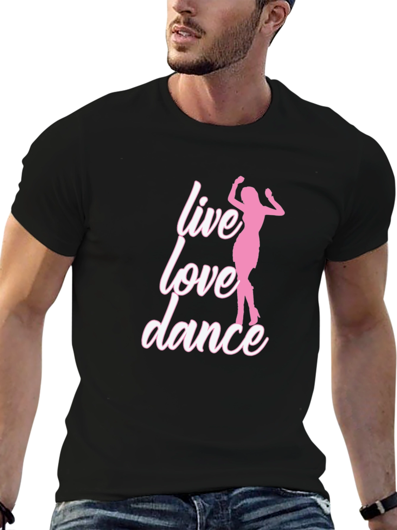 Live Love Dance Graphic Tee - Black